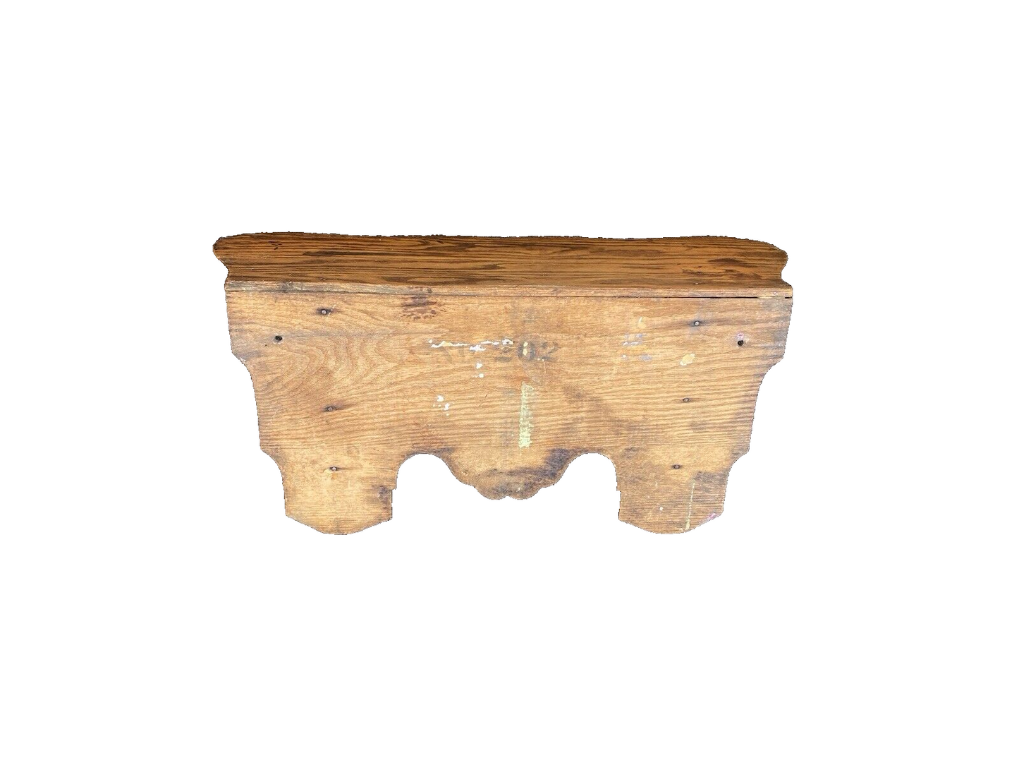 66005 Antique Victorian Oak Whatnot Wall Shelf Mantle Clock Shelf