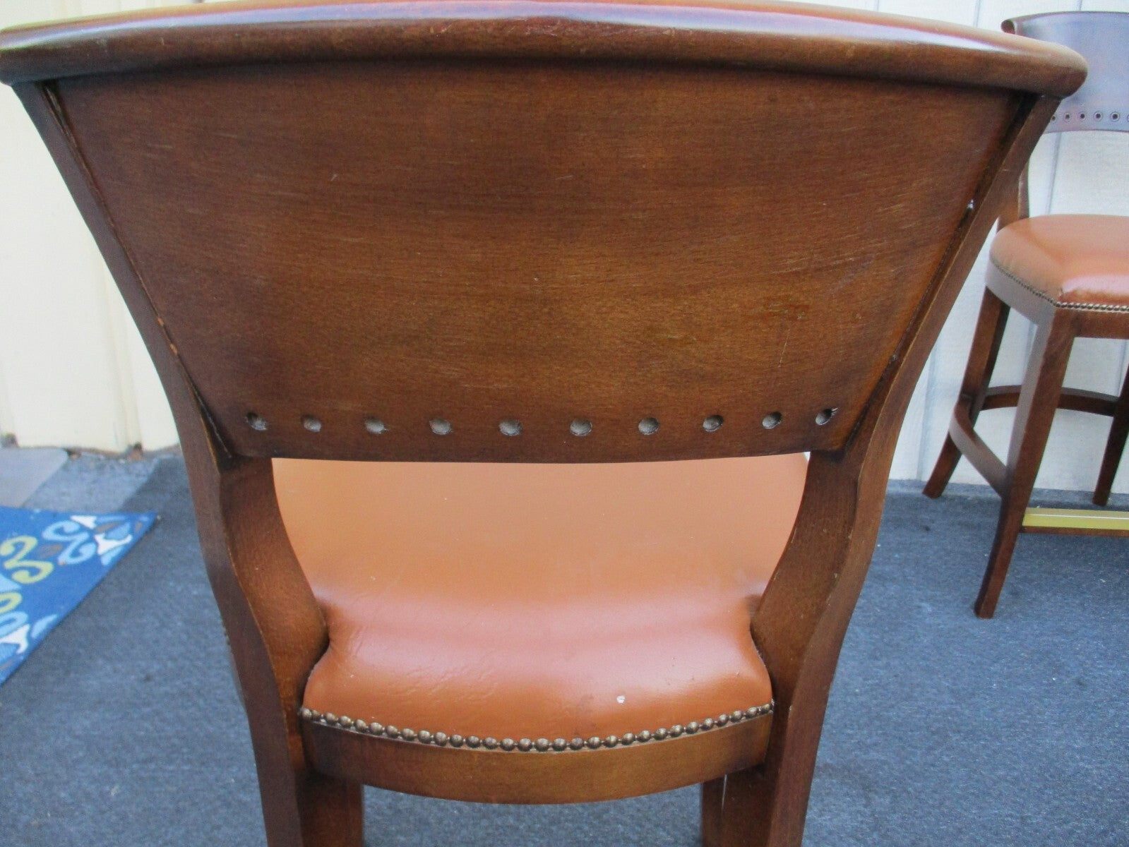 63515   Set of 6 QUALITY Wood Modern  MCM Bar Stools  Accent Chairs