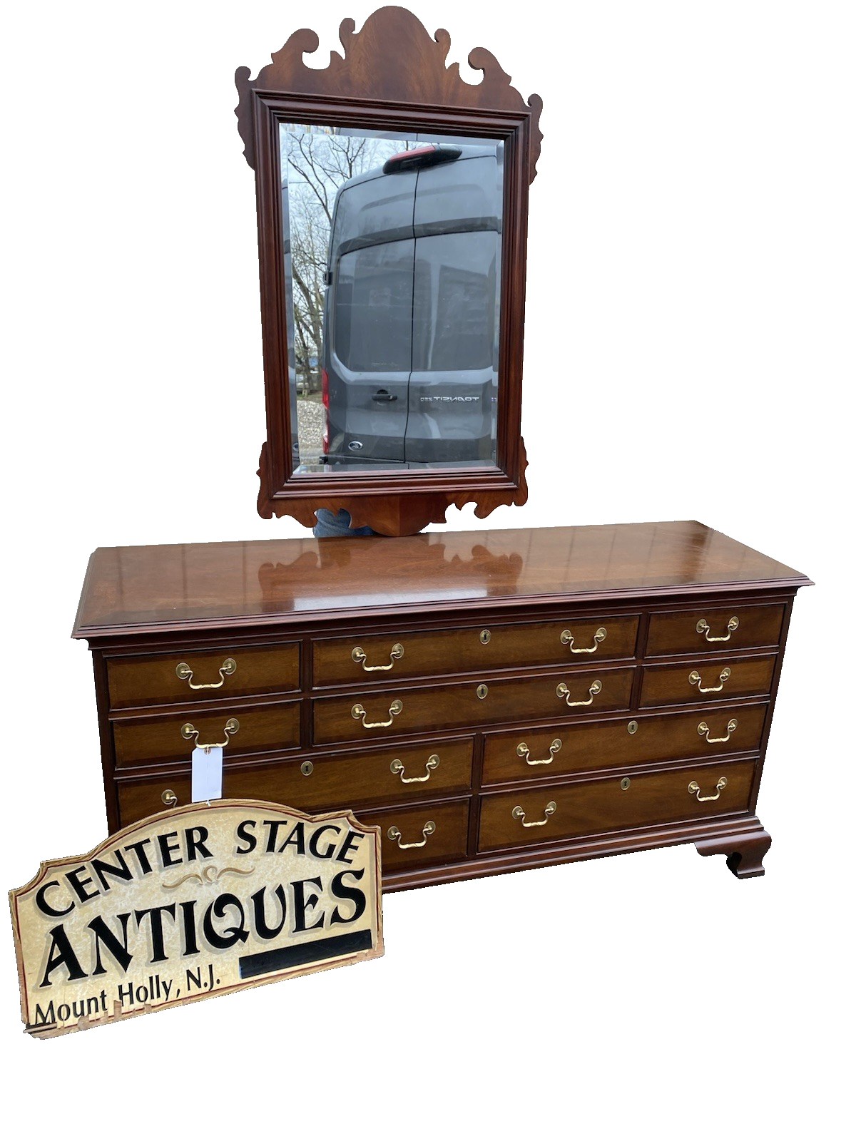 65839 COUNCILL Furniture Dresser with Mirror      High Boy pictured not included