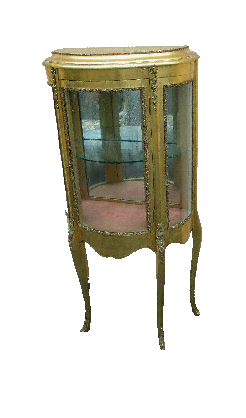 62511   Gold Decorator Curio Cabinet Etergie China Cabinet