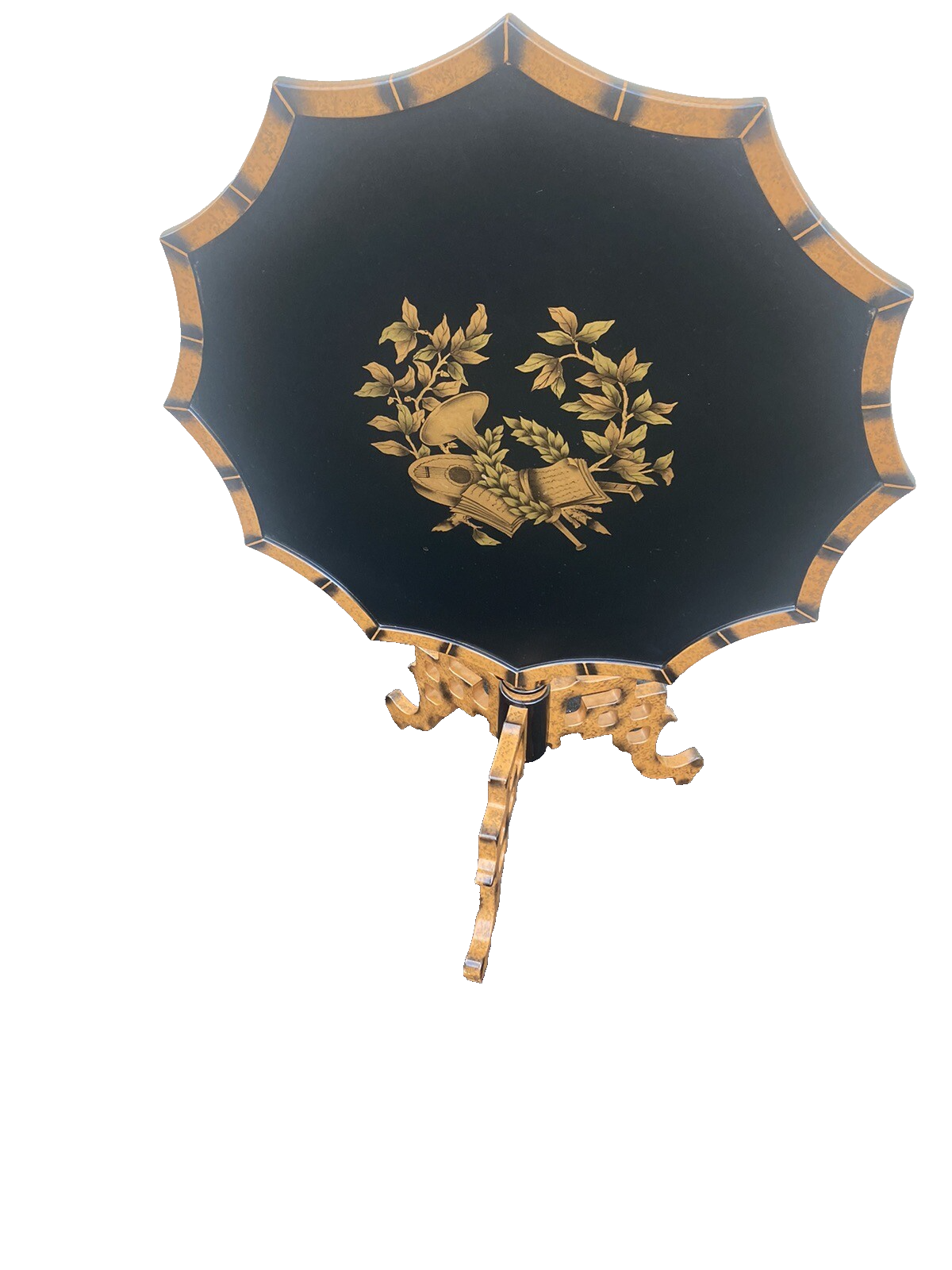 65071 MAITLAND SMITH ??? Bamboo Style Revolving  Tilt Top Table      $1450 New