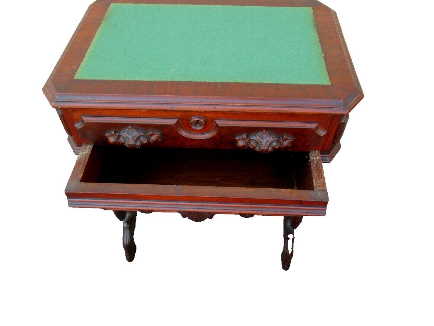 63086 Antique Victorian Sewing Stand  Desk  Cabinet Table Nightstand