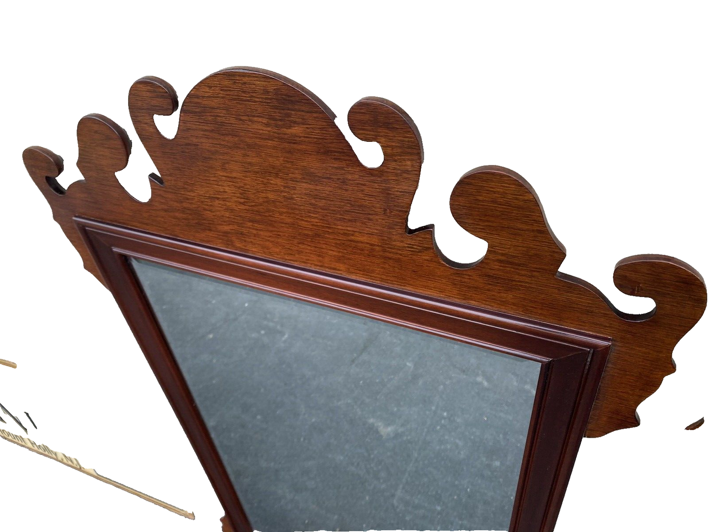 65364  Pair WELLINGTON HALL Solid Mahogany Chippendale Mirror s