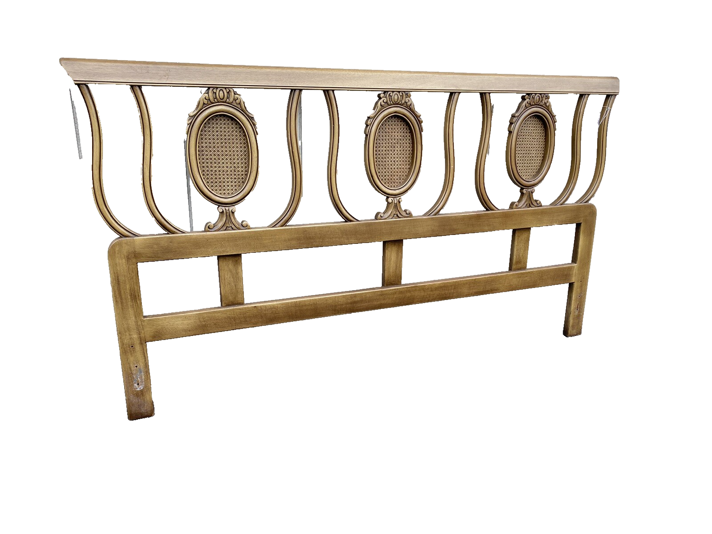 63173 King Size Mid Century Modern Headboard Bed