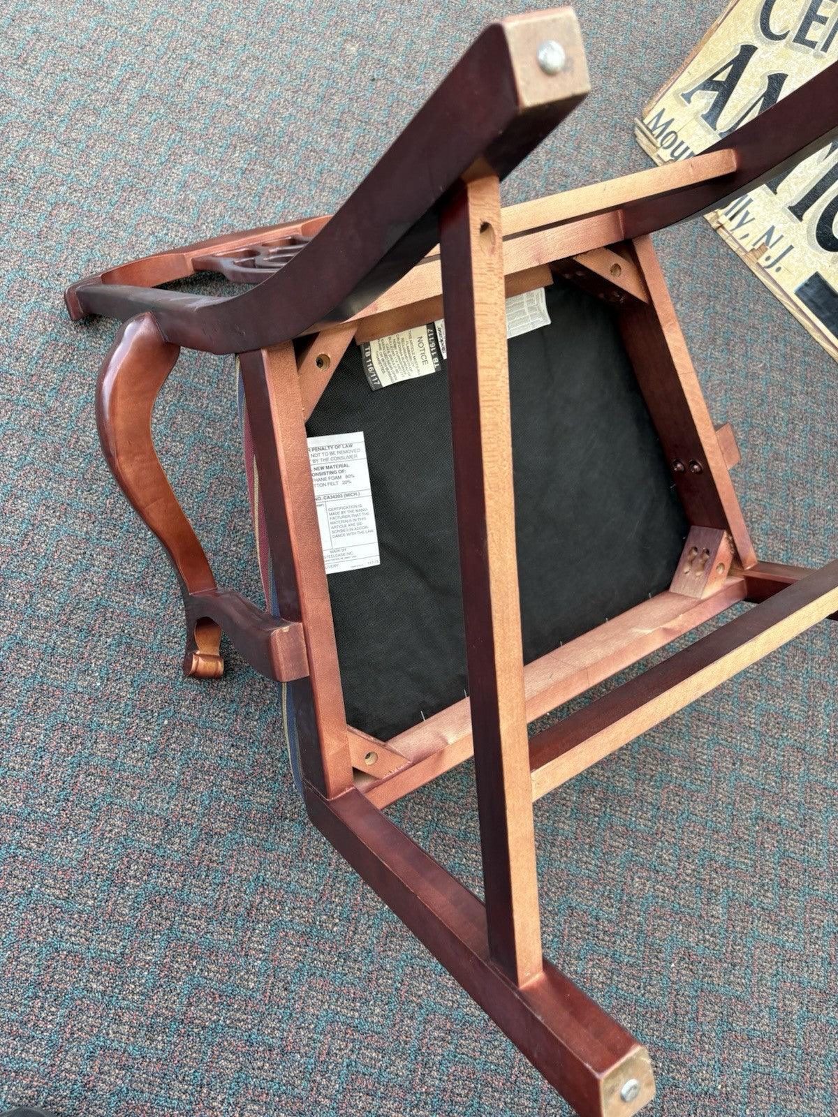 62870 Set of 4 STEELCASE Mahogany Armchair Chair s