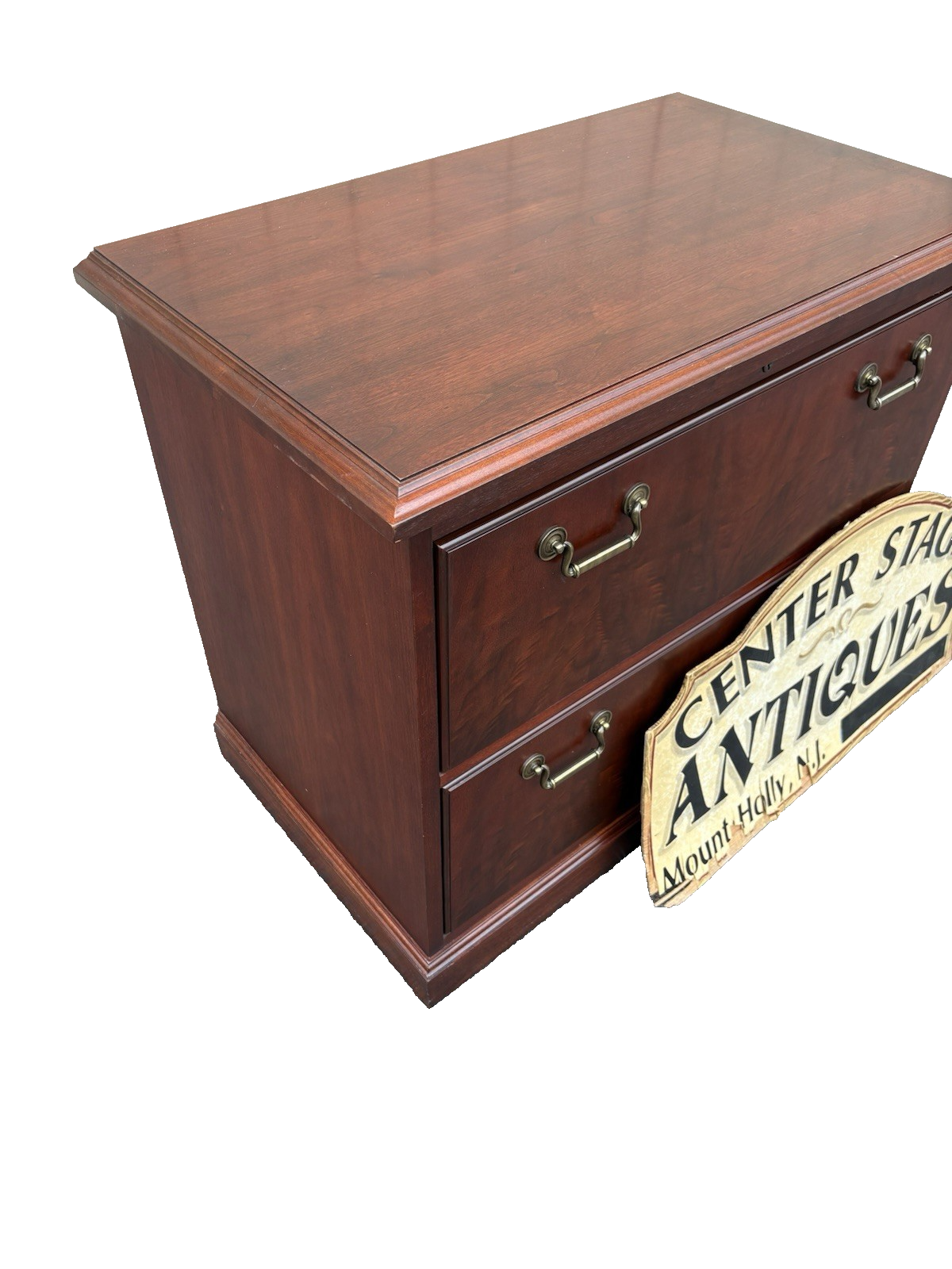 00001 Mahogany KIMBALL Furniture  2 Drawer Lateral File Cabinet