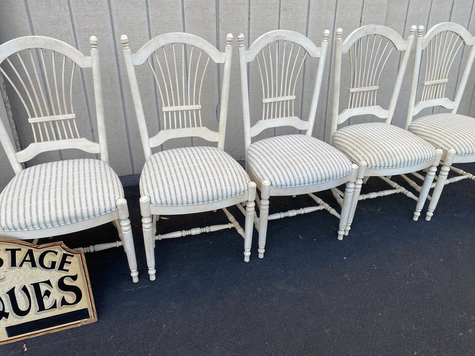 66362   Set 6 Ethan Allen Modern Dining Chair s