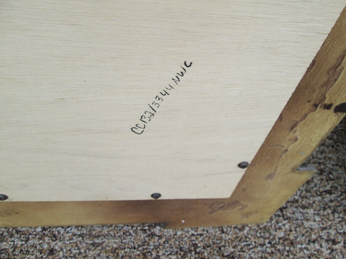 54901 PAIR of  Gold Decorator Beveled Mirrors