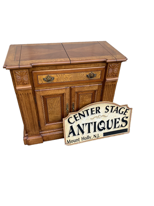 66098 Mahogany Universal Furniture Bar Cart Sideboard Server Cabinet