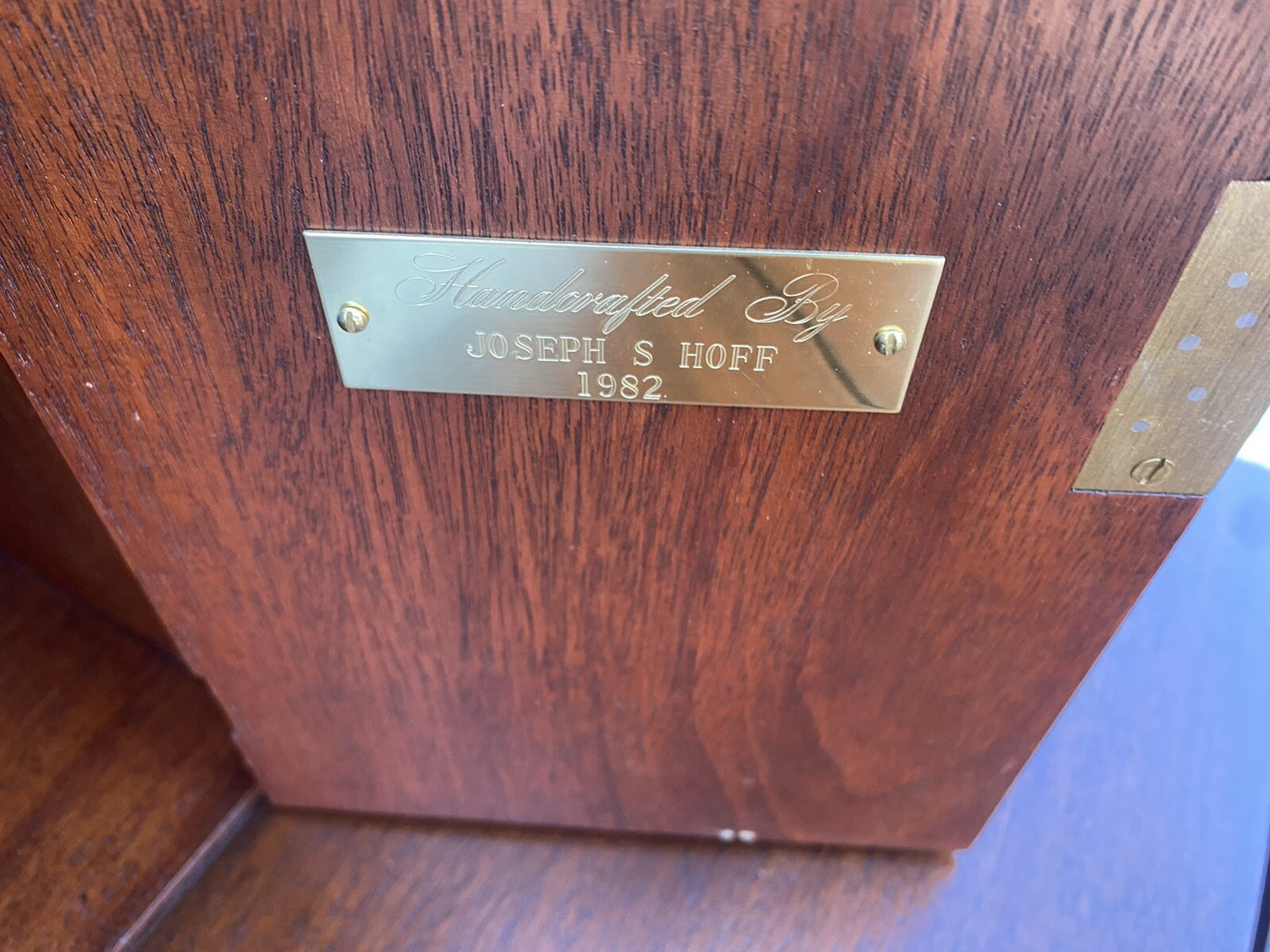 66608   Custom Hand Made Secretary Desk JOSEPH HOFF 1982