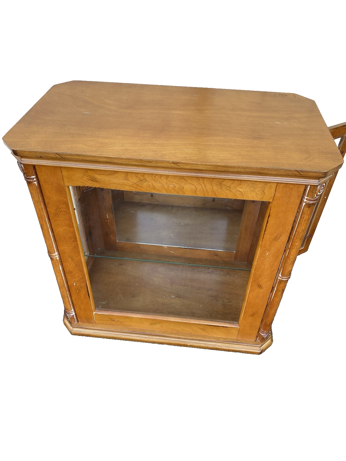 66561   Decorator Curio Cabinet Console Table Stand