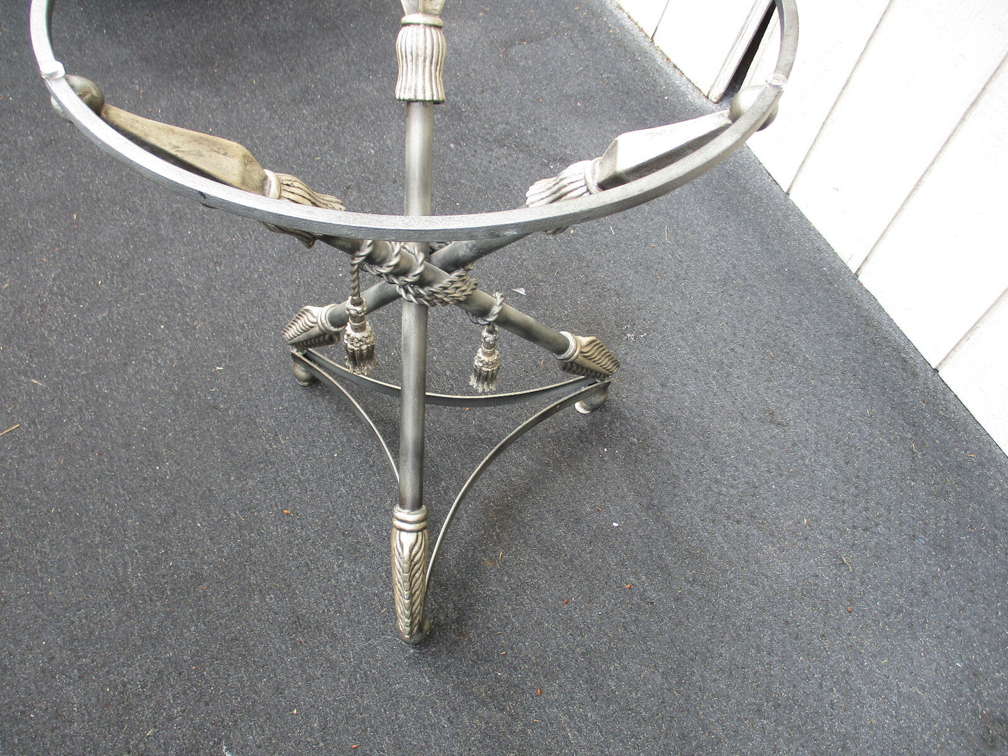 64245 Glass Top Decorator Foyer Console Dining Table 46" W glass top