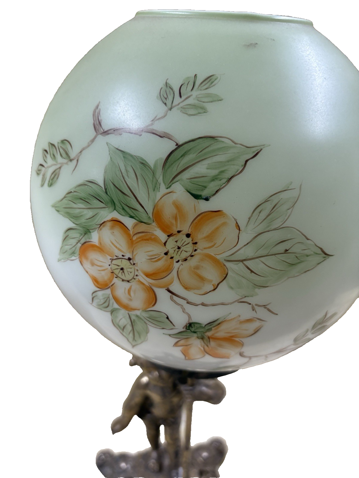 67003 Cherub Table Lamp with Glass Globe