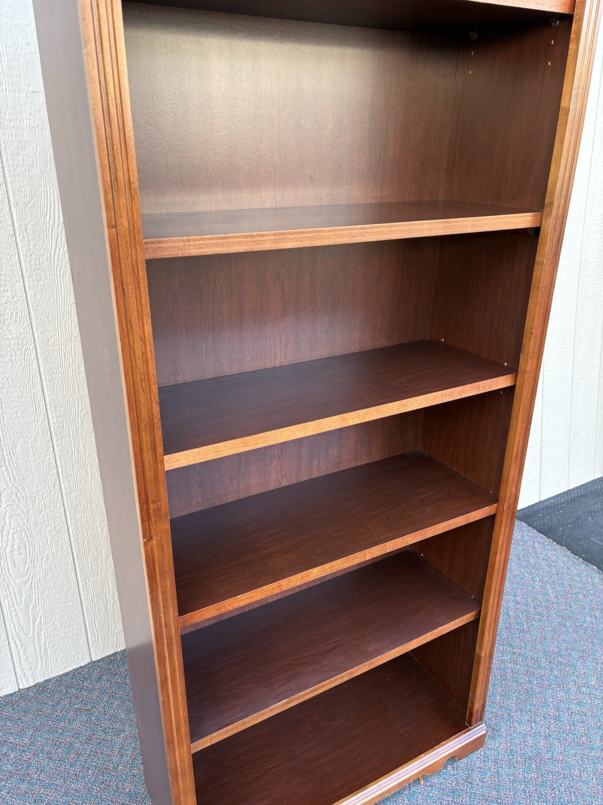 67136 Cherry Open Bookcase Storage Cabinet