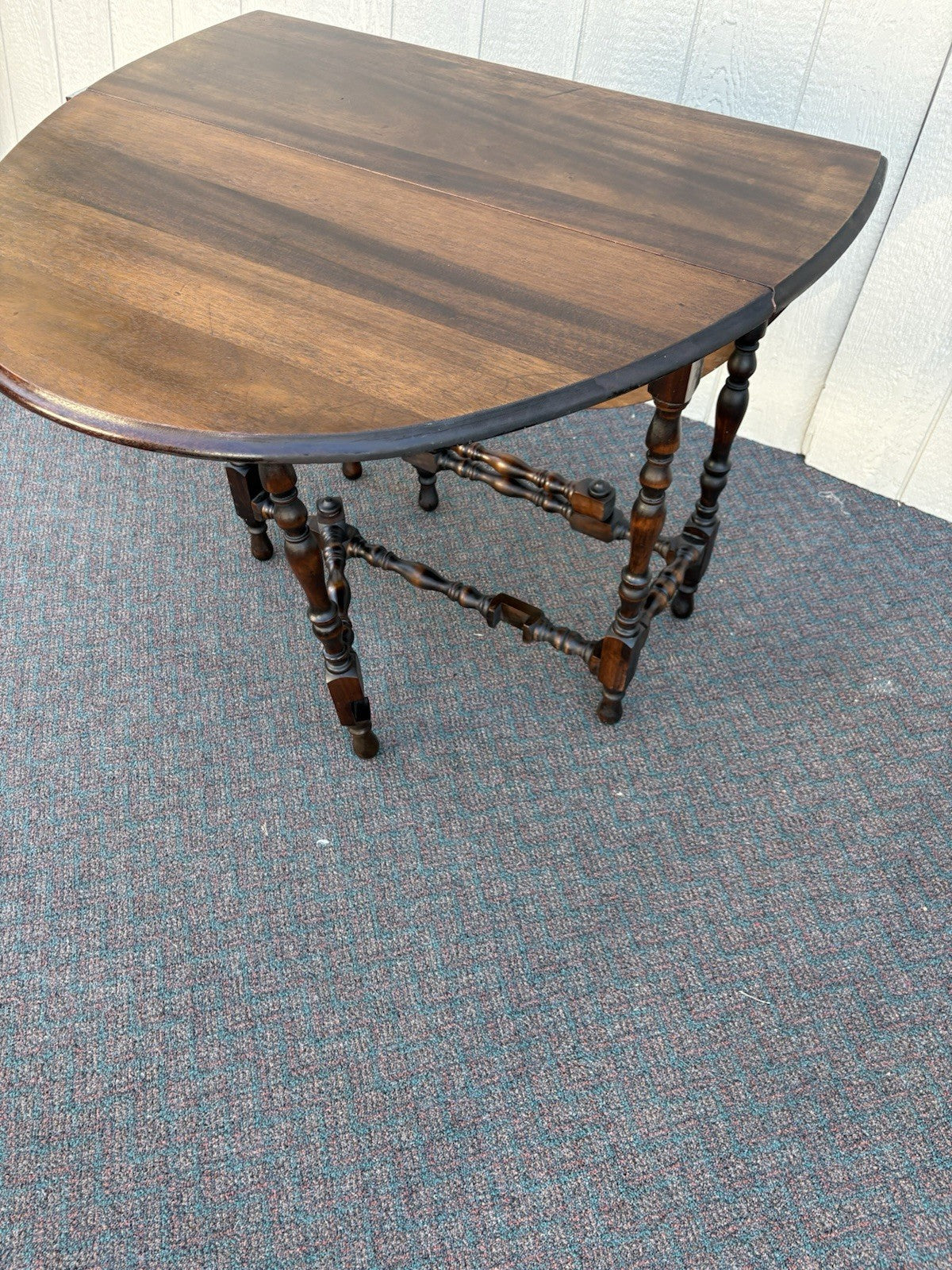 67116 Antique Mahogany Dropleaf Dining Kitchen Table