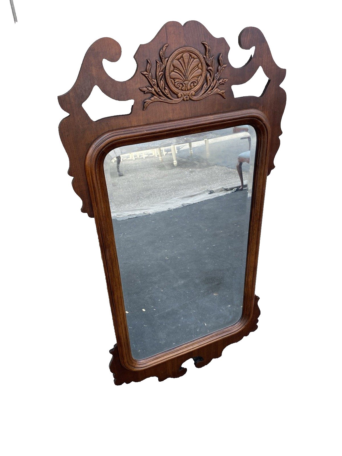 66497 Fancy Carved Chippendale Beveled Mirror