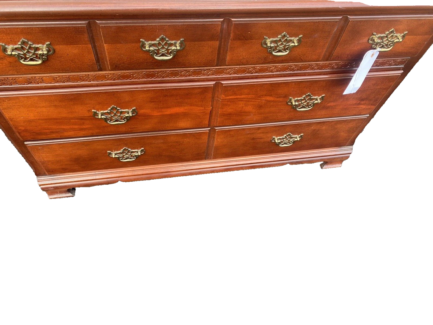 62258 Stanley Cherry Dresser with Mirror