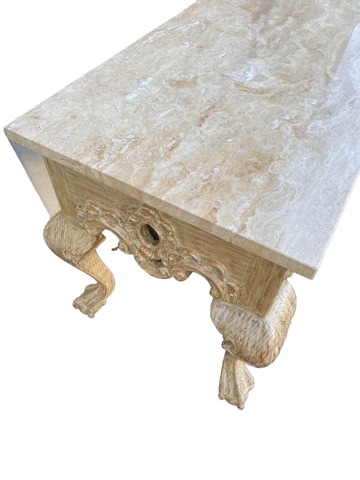 64958 Quality Marble Top Console Hall Table Sideboard Server