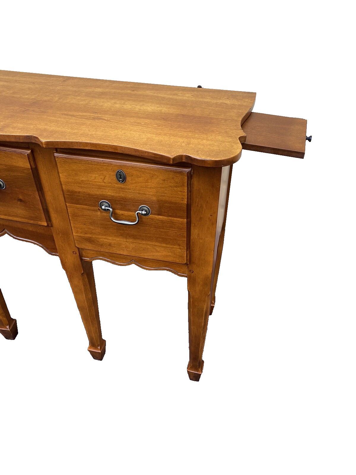 65831   Cherry Broyhill Village Tapestry Sideboard Server Cabinet