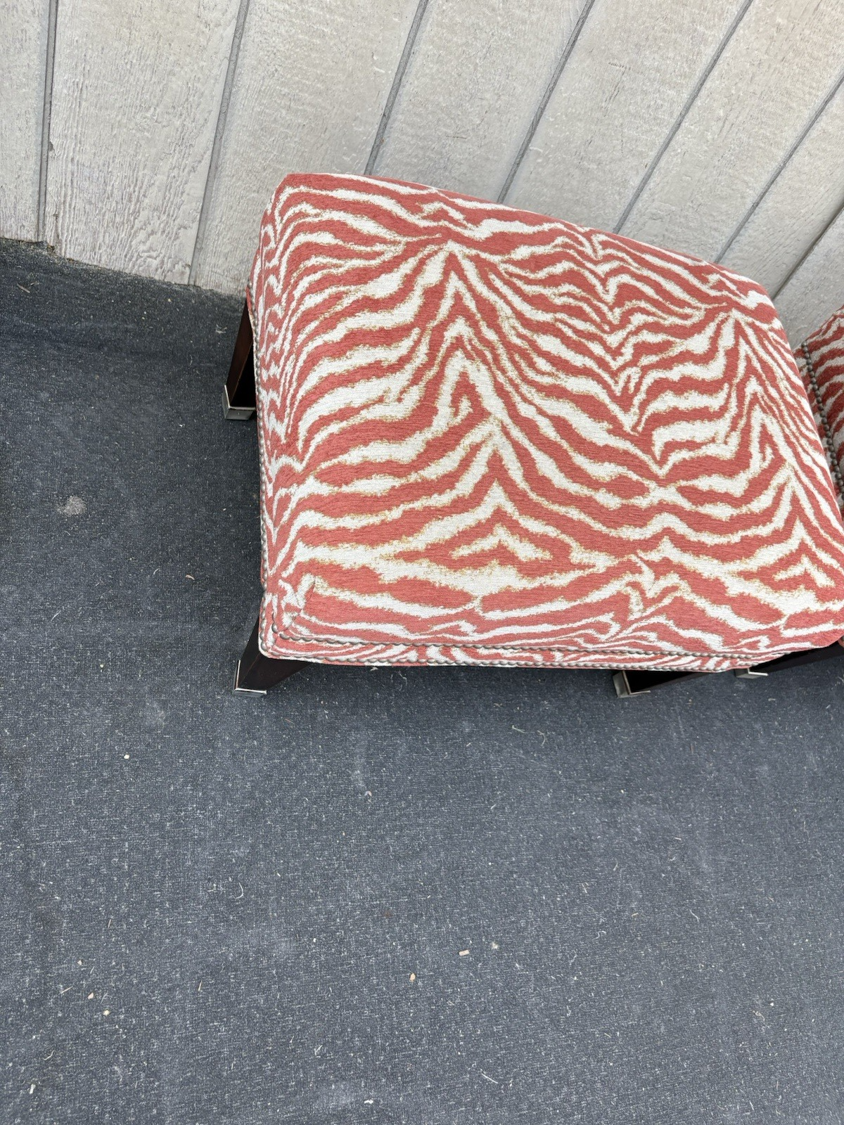 66787   Pair Modern Ottomans Bench Stool s