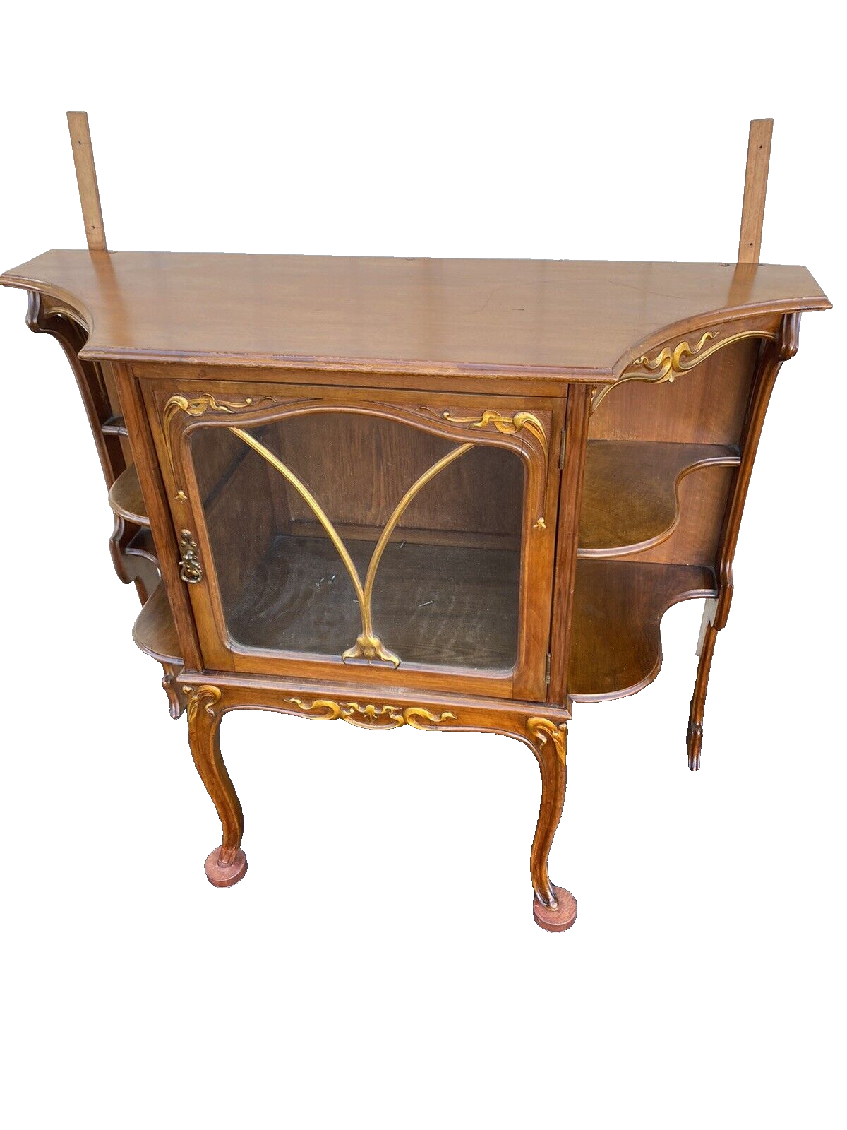 64662  Victorian Fabulous Art Nouveau Etergie Curio Cabinet Display Cabinet