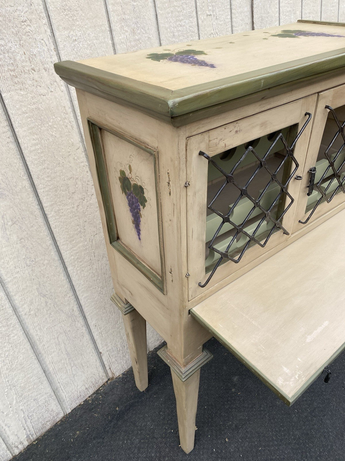 66541 Rustic Primitive Wine Rack Kitchen cabinet