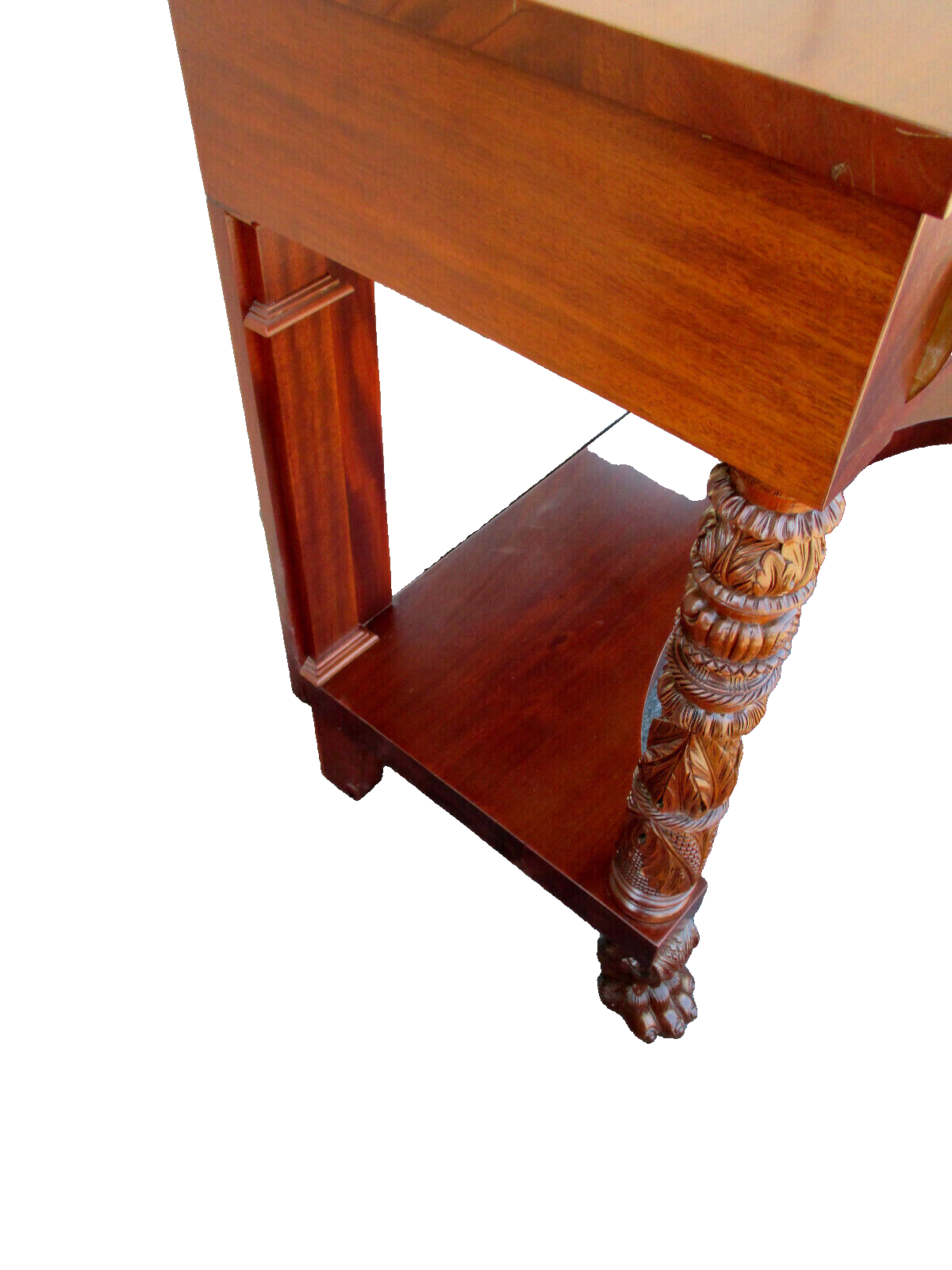 63725   Antique Empire Buffet Sideboard Server Console Cabinet