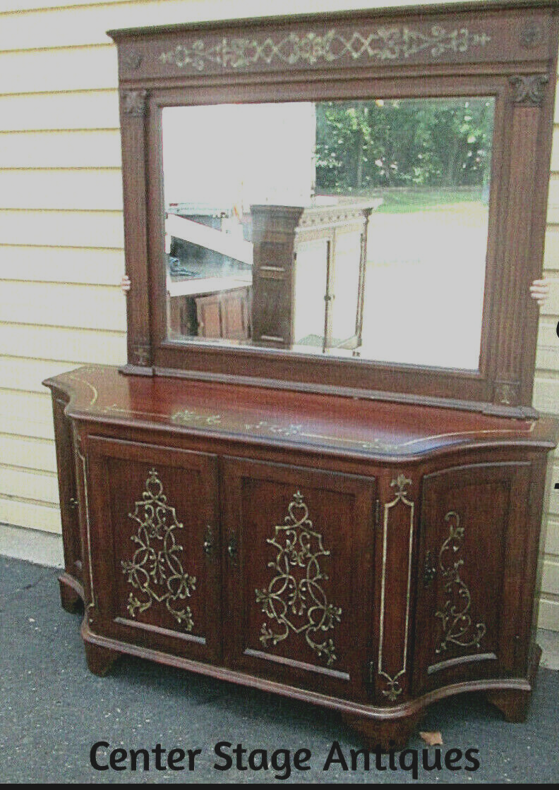 57287 LEXINGTON WAVERLY LARGE SIDEBOARD SERVER CABINET DRESSER W/ MIRROR