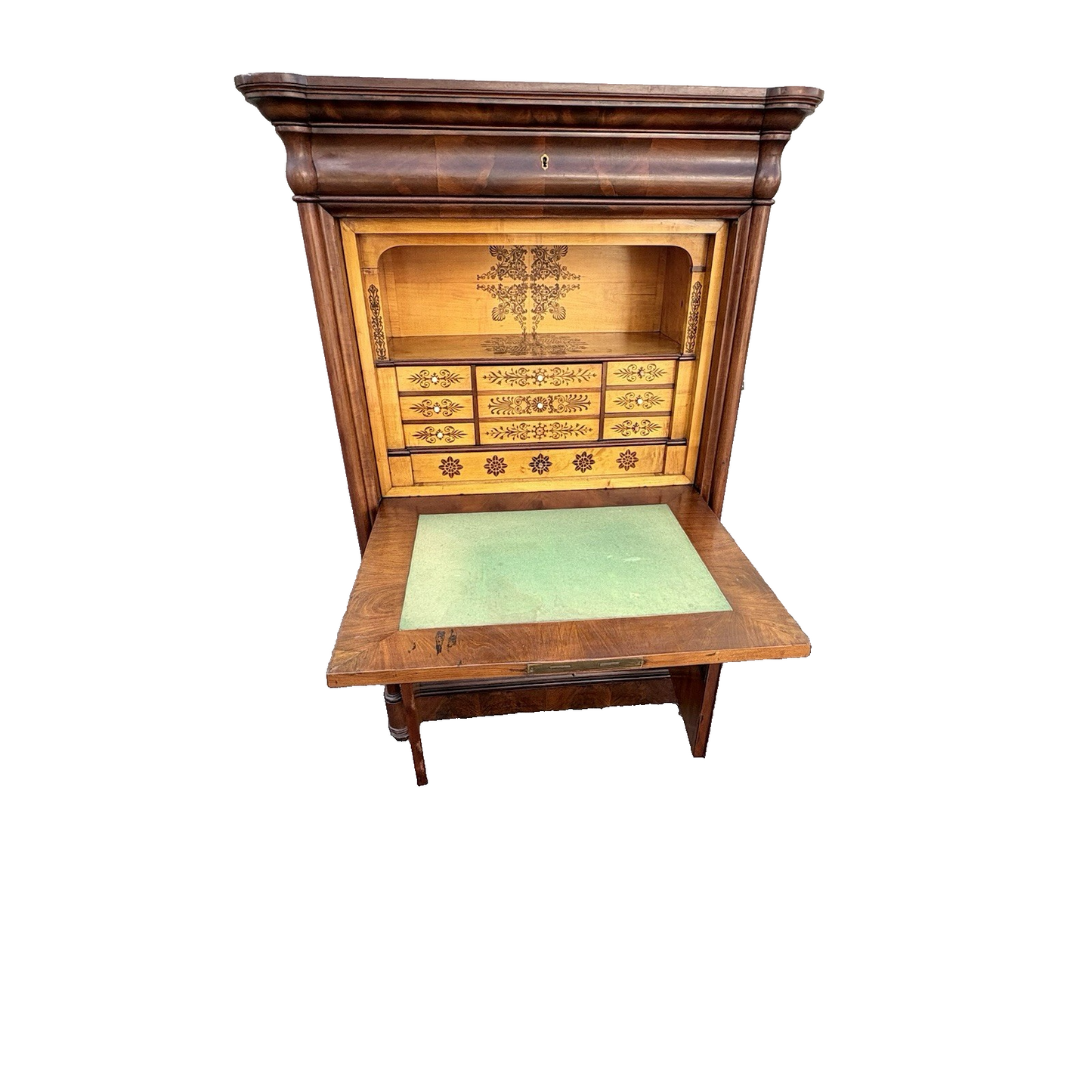 66985 SUPER RARE Drop Front Antique Desk