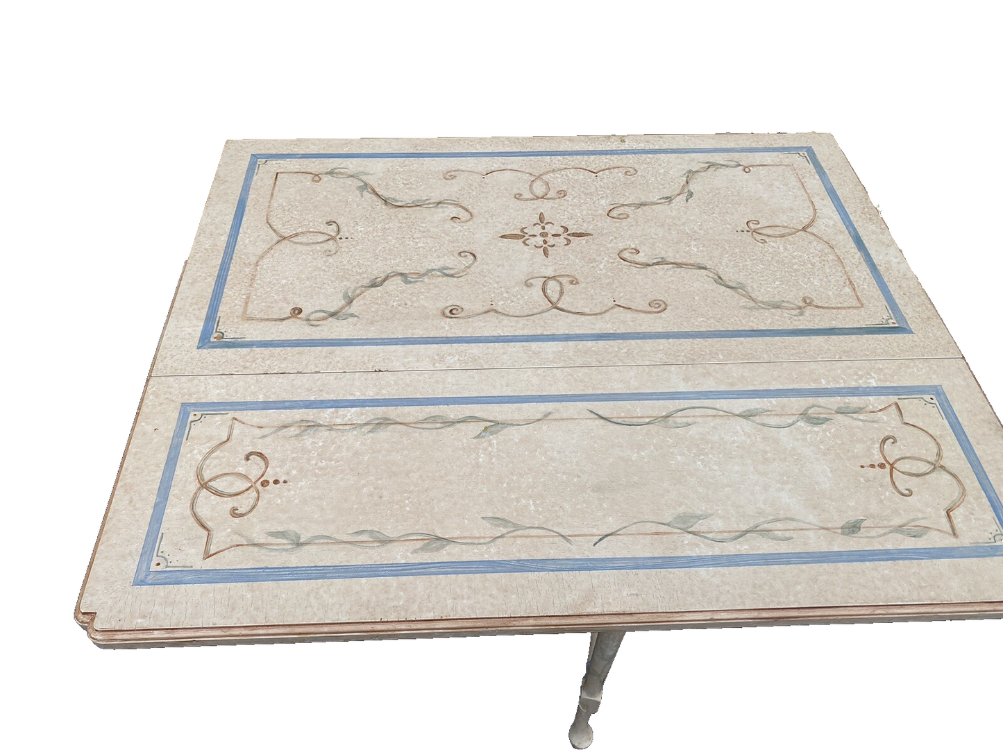 66040 Hand Painted Drop Leaf Coffee / End Table Stand