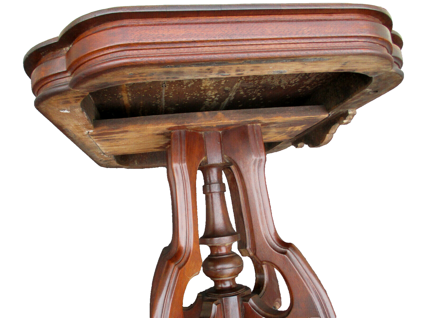 62691  Antique Victorian Walnut Lamp Table Stand