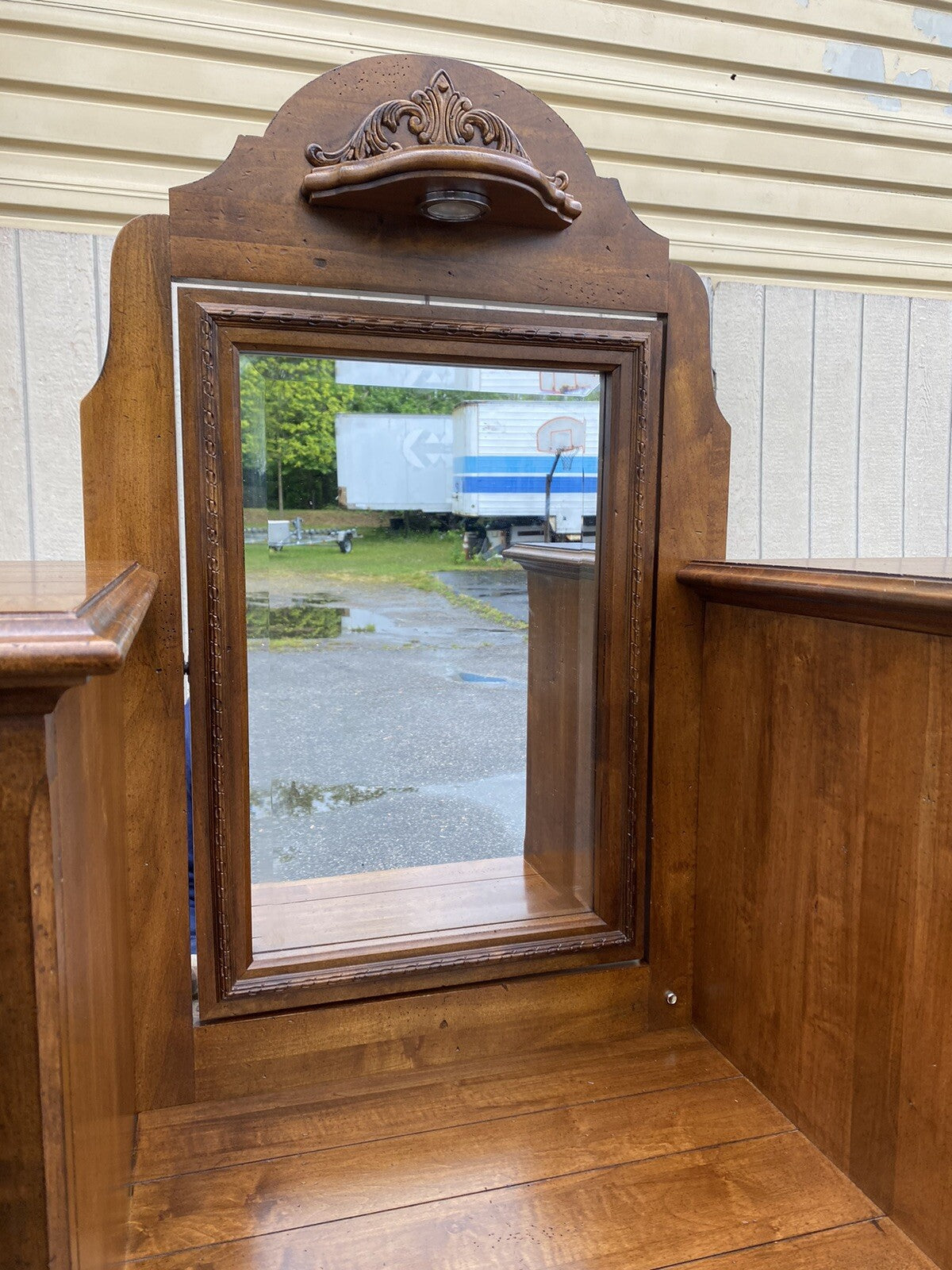 65396   KINCAID Furniture High Chest Dresser w/ Mirror Wardrobe