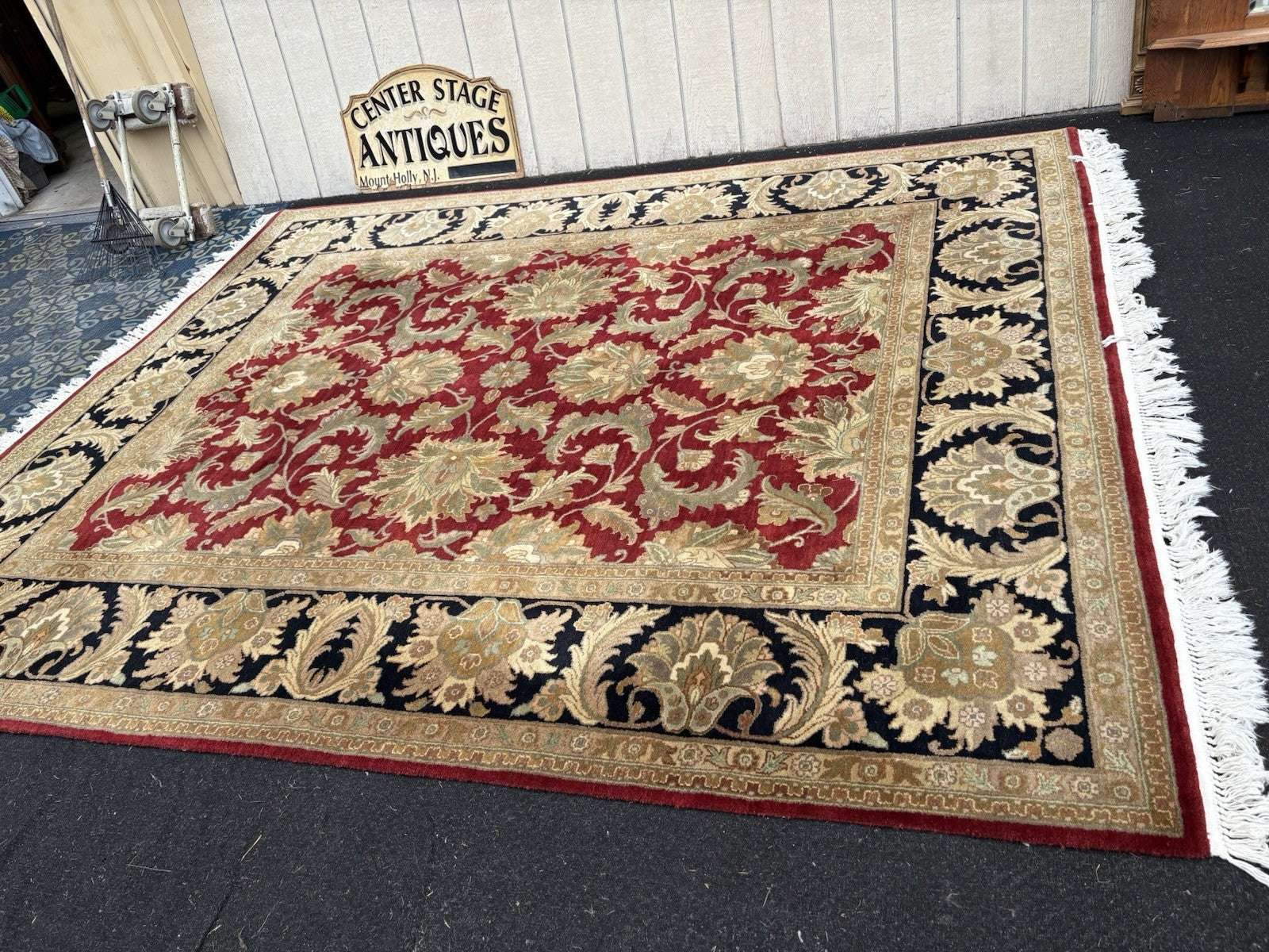 00001 Large Machine Made Oriental  Wool Rug Carpet