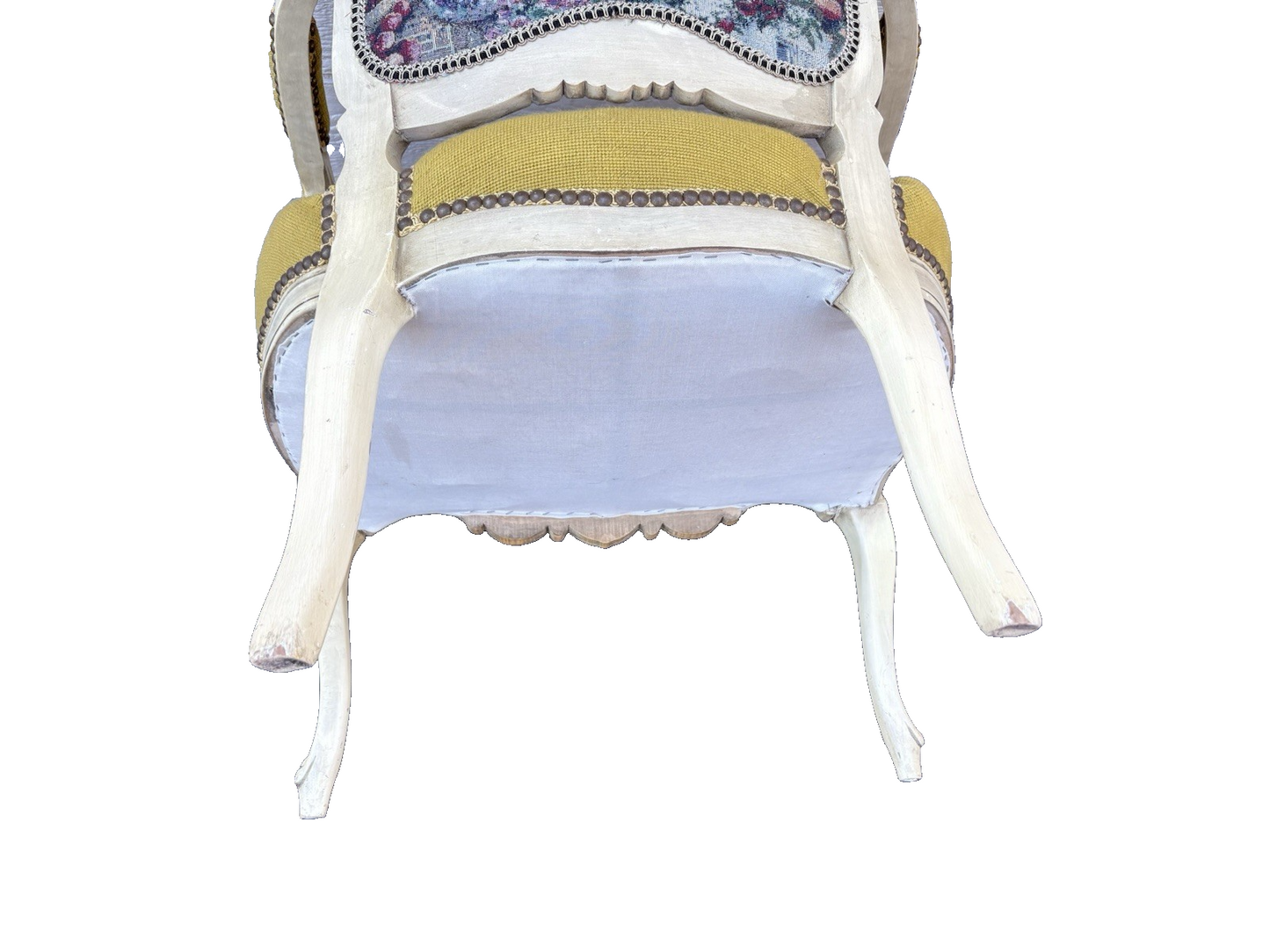 61829  Quality Floral Needlepoint Armchair Chair