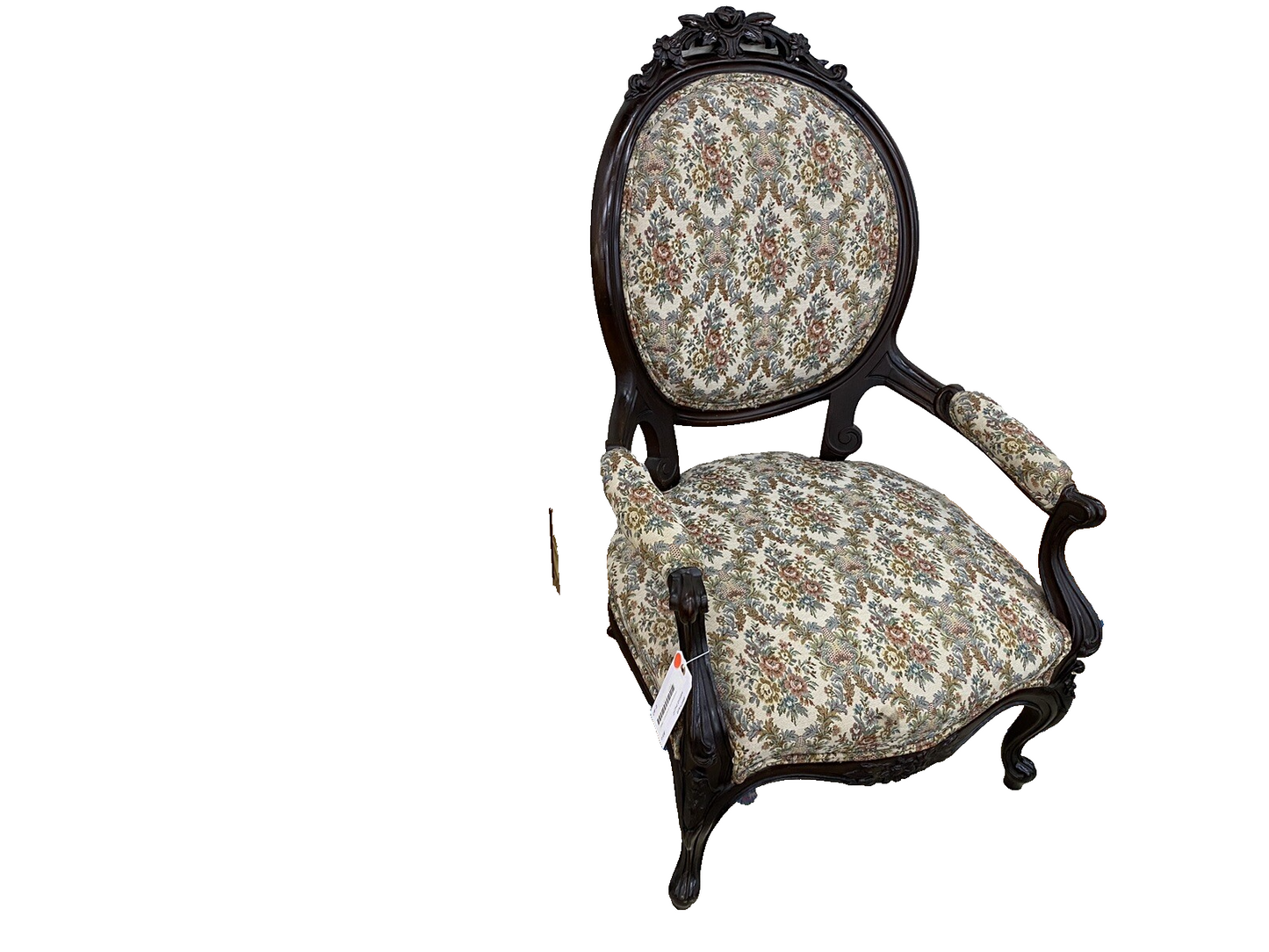 65317 Antique Walnut  Victorian Armchair Chair