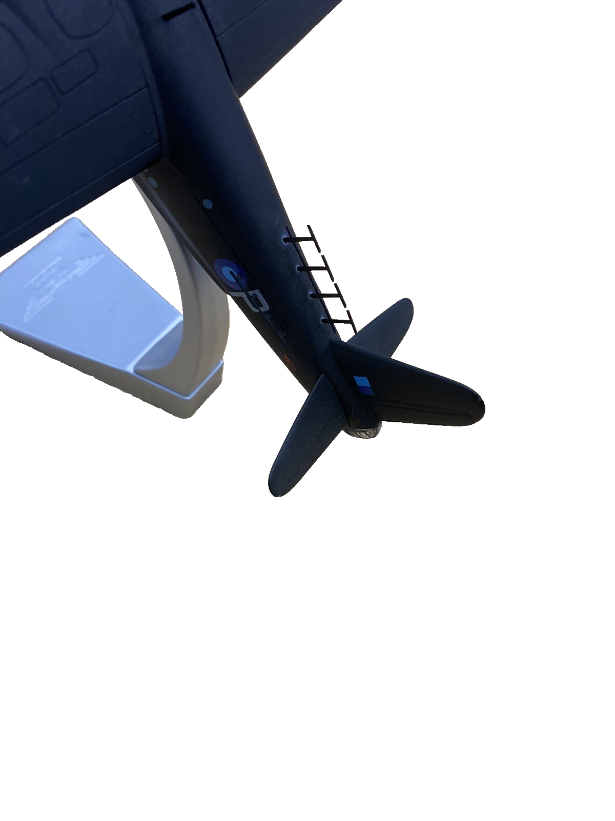 ES 1001 Black Diecast Military Airplane Plane