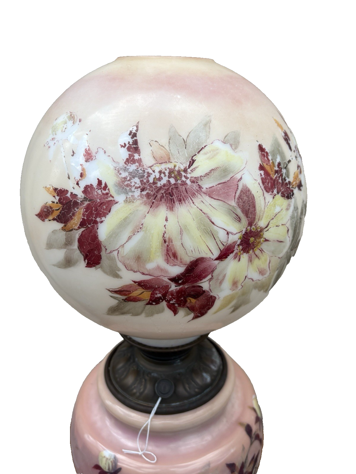 66595   Gone with The Wind Electrified Oil Lamp ARTIST SIGNED