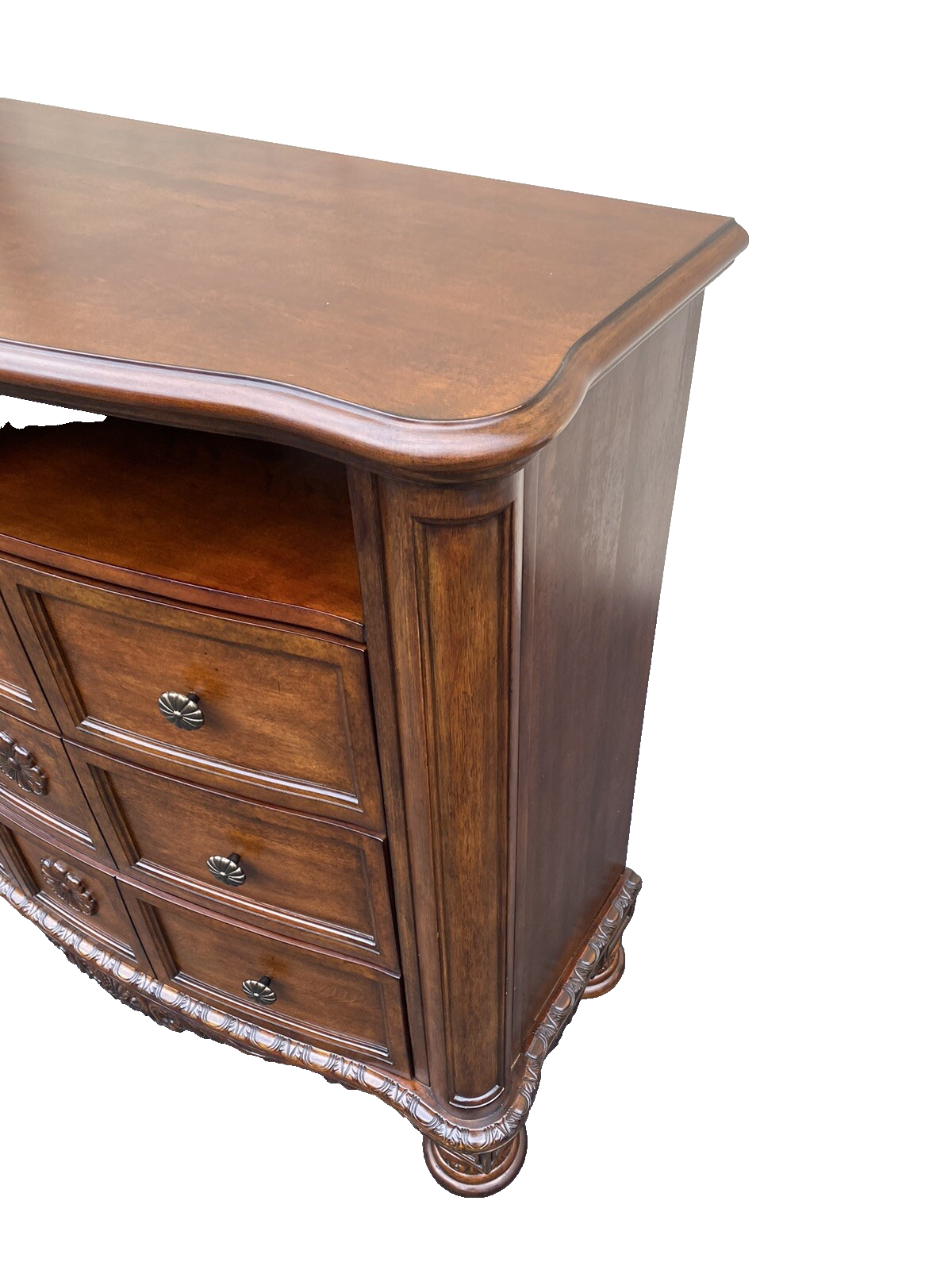 66081 Mahogany Television Stand Credenza Buffet Server