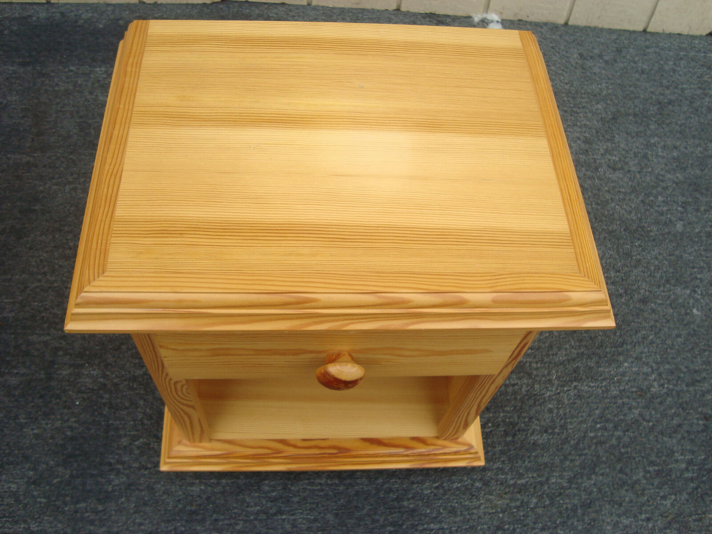 61638  Pine Nightstand End Table Stand
