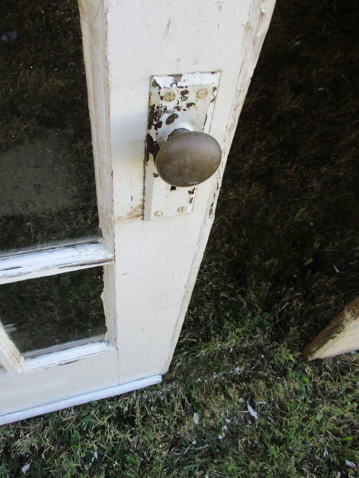 Door 02:     Antique Victorian Solid Wood Door  32 1/4" W  x 80"H