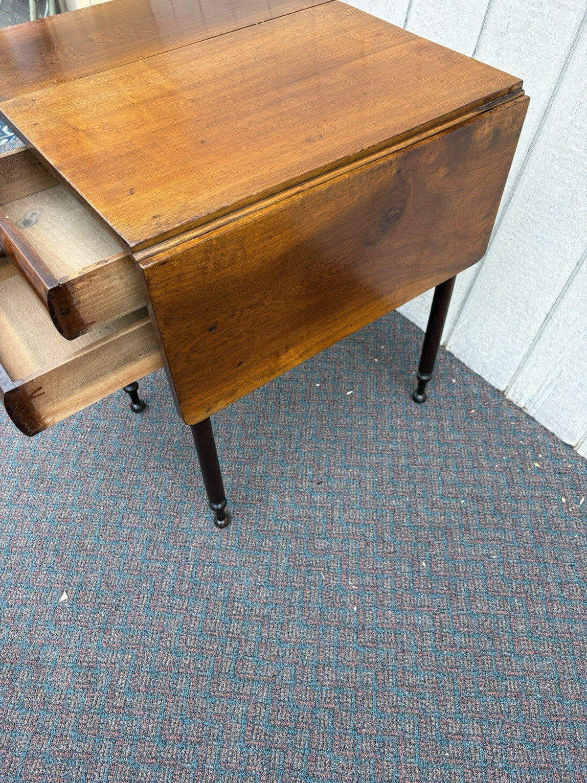 66902 Empire Mahogany Dropside Lamp Table Stand