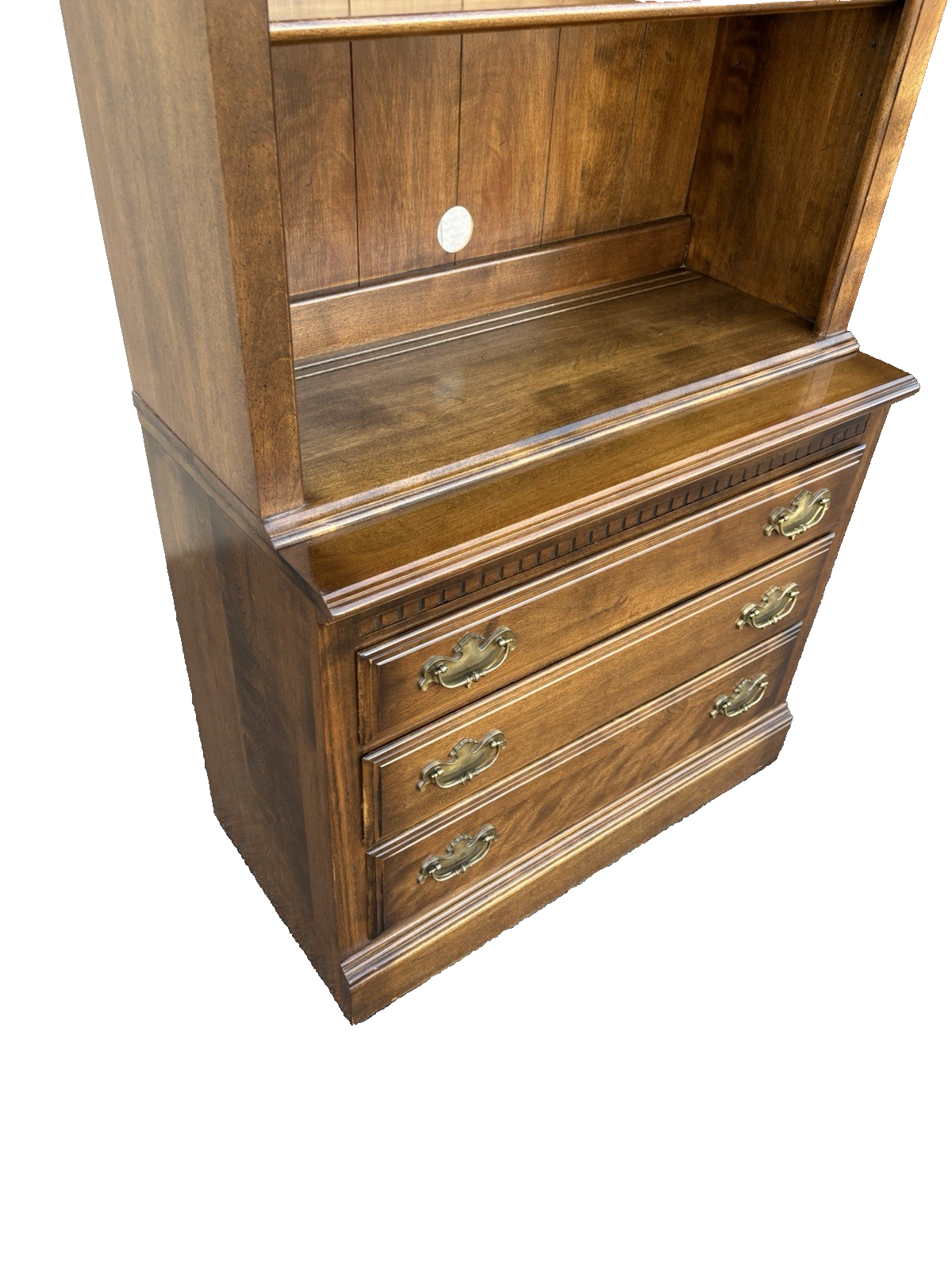 66952 ETHAN ALLEN Bookcase Curio China Cabinet Chest