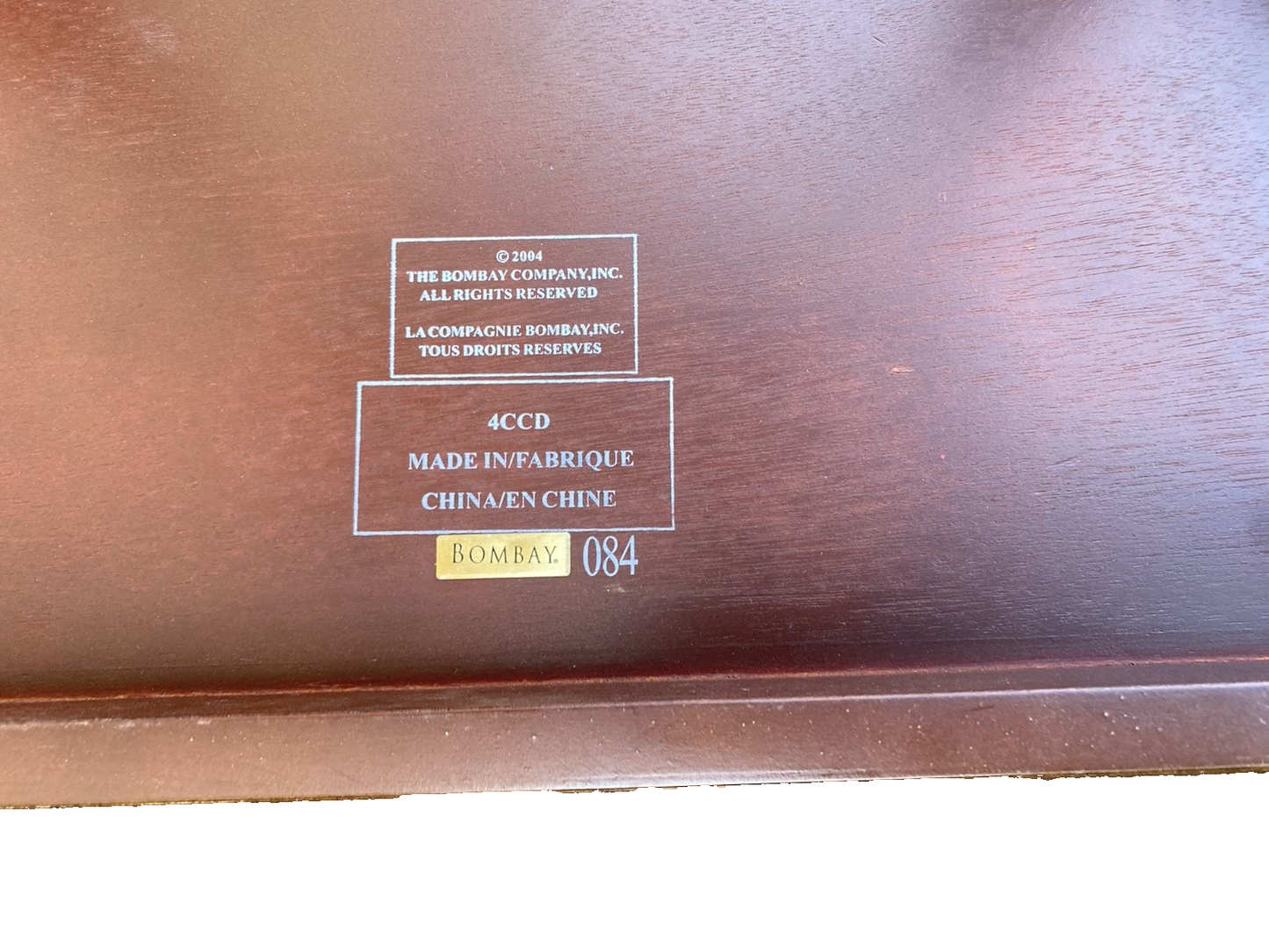 66534 Mahogany BOMBAY Furniture Console Hall Table Sideboard Server