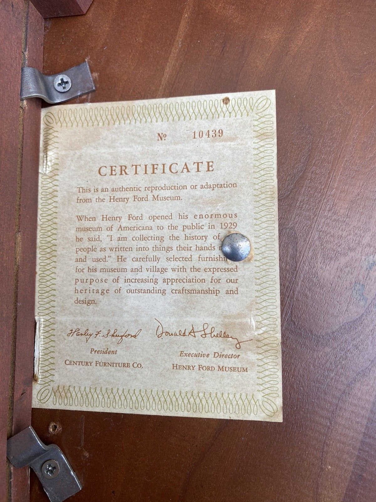 66065 Pair Century Furniture HENRY FORD MUSEUM Tables