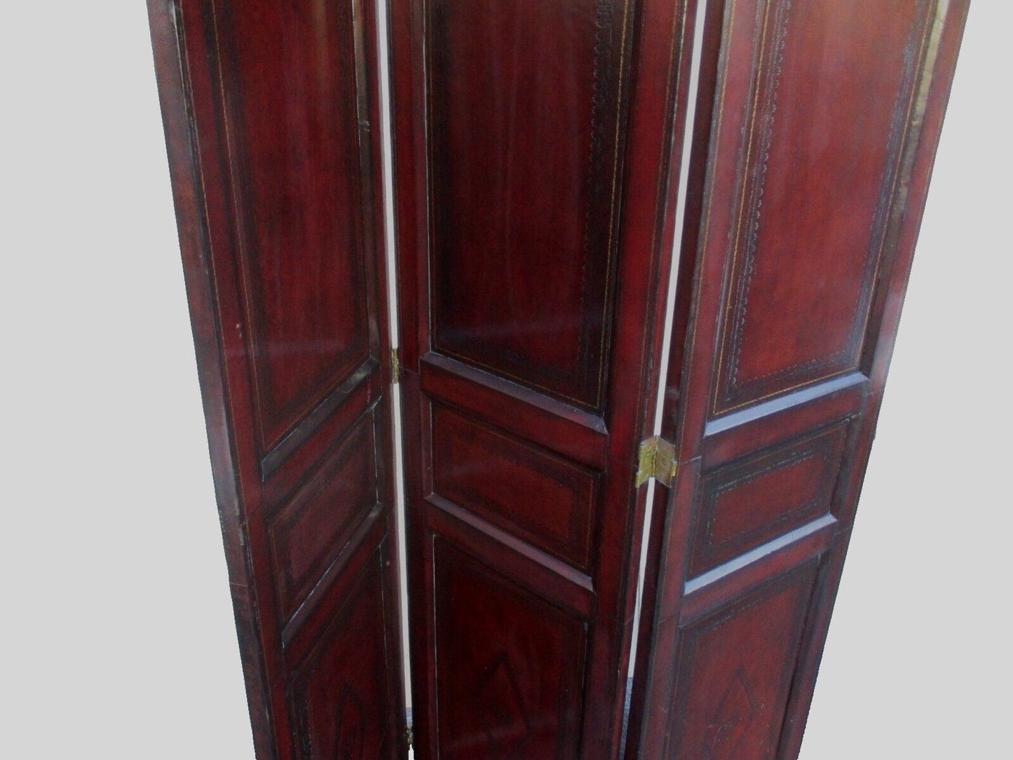 63755 QUALITY Leather Dressing Screen Room Divider