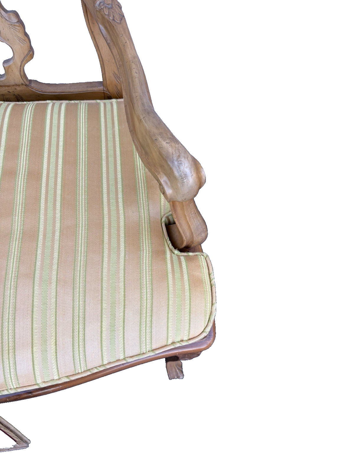 62658   French Country Louis XV Armchair Chair PEGGED Construction