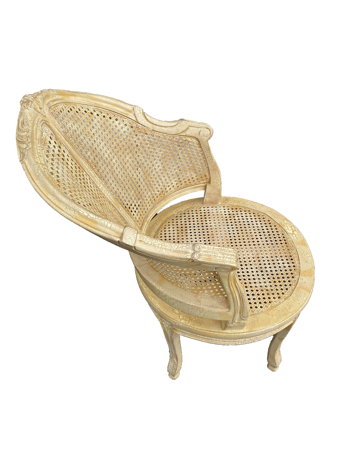 65353 Decorator Swivel Vanity Chair with upholstered cushion