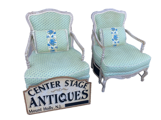 65139 Pair  QUALITY Hand Made ROBB STUCKY Decorator  Armchair Chair s