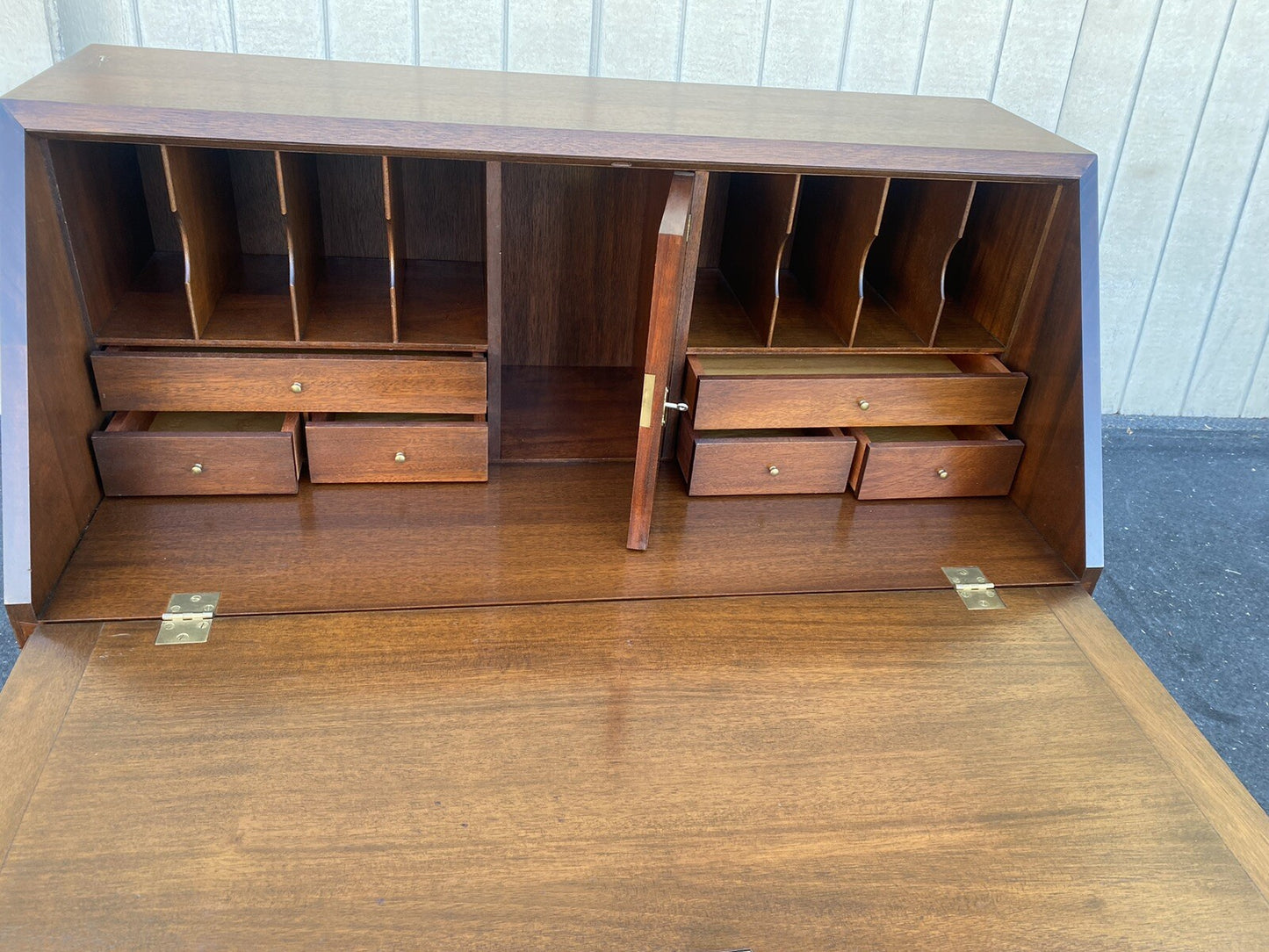 66608   Custom Hand Made Secretary Desk JOSEPH HOFF 1982