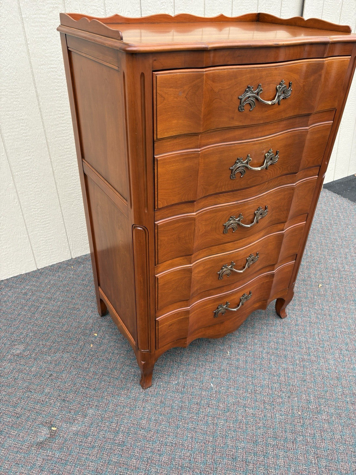 67137 JOHN  WIDDICOMB Cherry High Chest Dresser